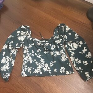 Green small Abercrombie blouse